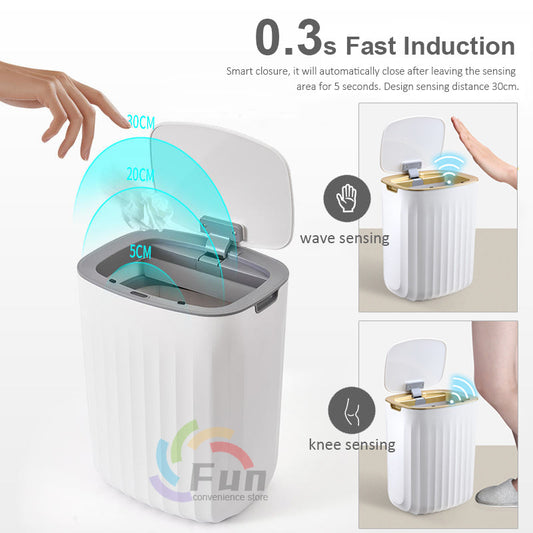 CUBO DE BASURA AUTOMÁTICO INTELIGENTE PARA LIMPIEZA DEL HOGAR